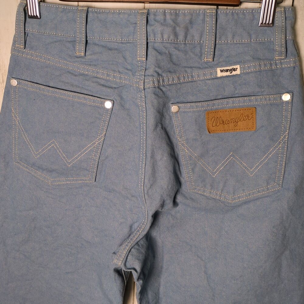 Wrangler Blue Bell Jeans High Rise Straight Leg 7x32 Western Cowgirl Rodeo - Picture 6 of 9